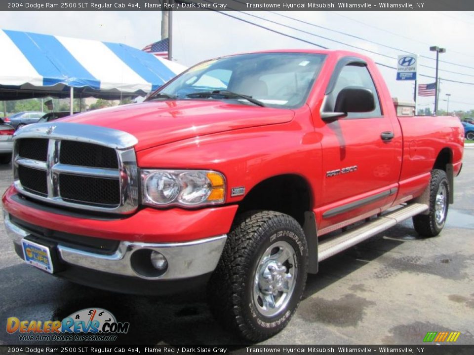 2004 Dodge Ram 2500 SLT Regular Cab 4x4 Flame Red / Dark Slate Gray Photo #1