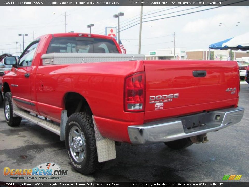 2004 Dodge Ram 2500 SLT Regular Cab 4x4 Flame Red / Dark Slate Gray Photo #9