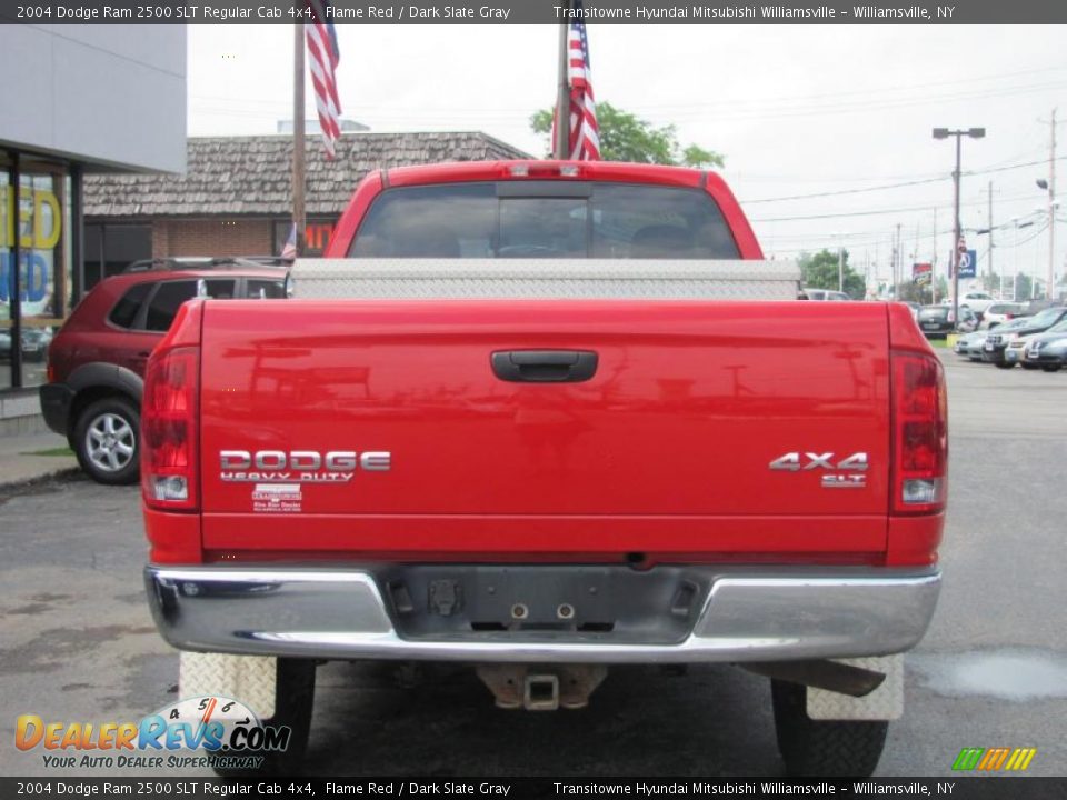 2004 Dodge Ram 2500 SLT Regular Cab 4x4 Flame Red / Dark Slate Gray Photo #10