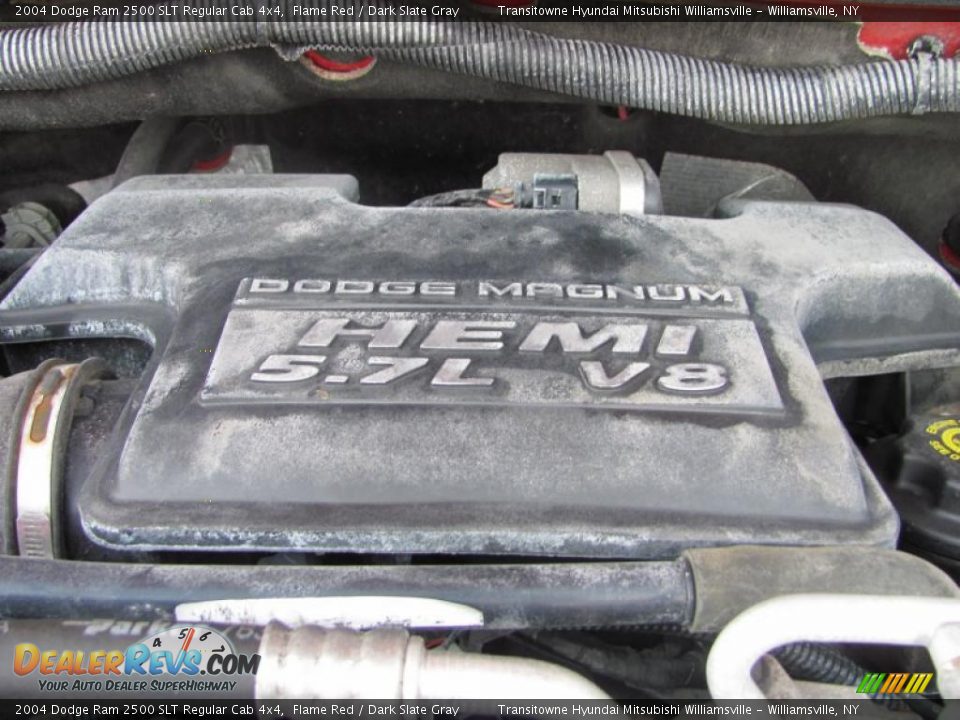 2004 Dodge Ram 2500 SLT Regular Cab 4x4 Flame Red / Dark Slate Gray Photo #14