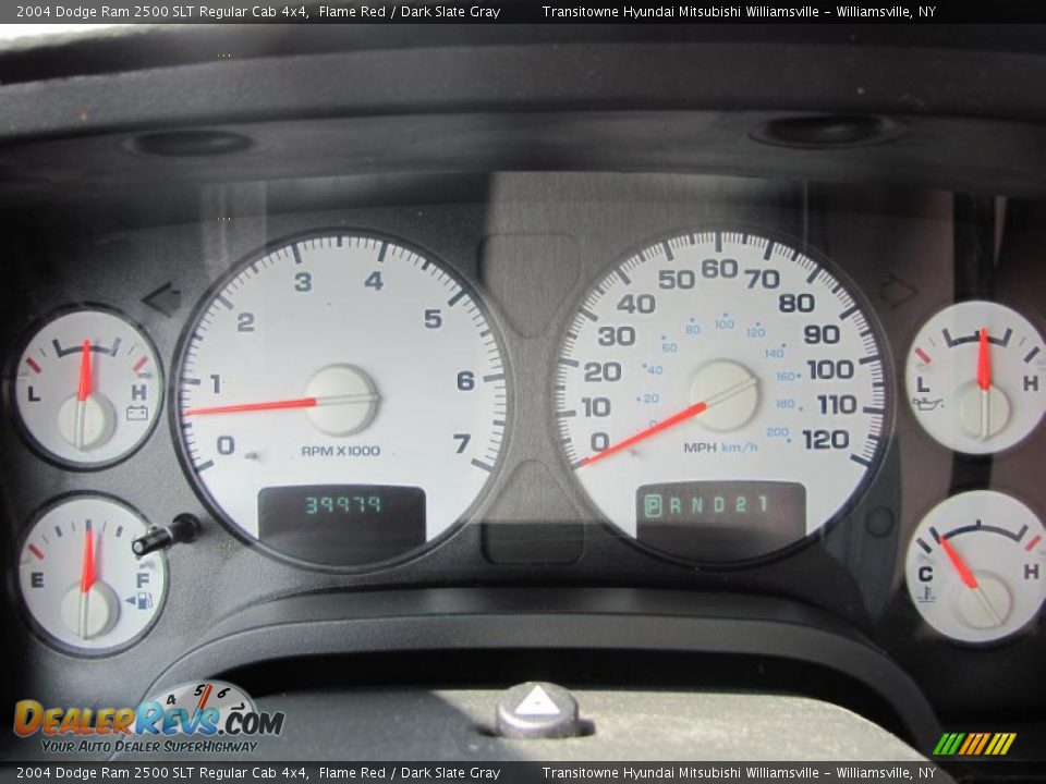 2004 Dodge Ram 2500 SLT Regular Cab 4x4 Flame Red / Dark Slate Gray Photo #21