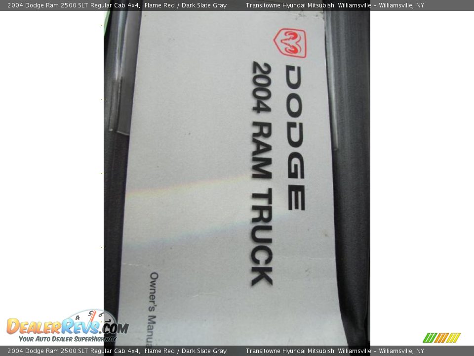 2004 Dodge Ram 2500 SLT Regular Cab 4x4 Flame Red / Dark Slate Gray Photo #24