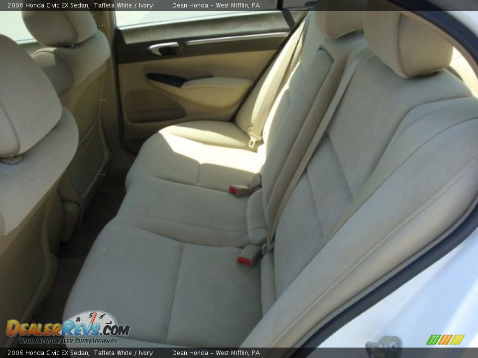 2006 Honda Civic EX Sedan Taffeta White / Ivory Photo #9