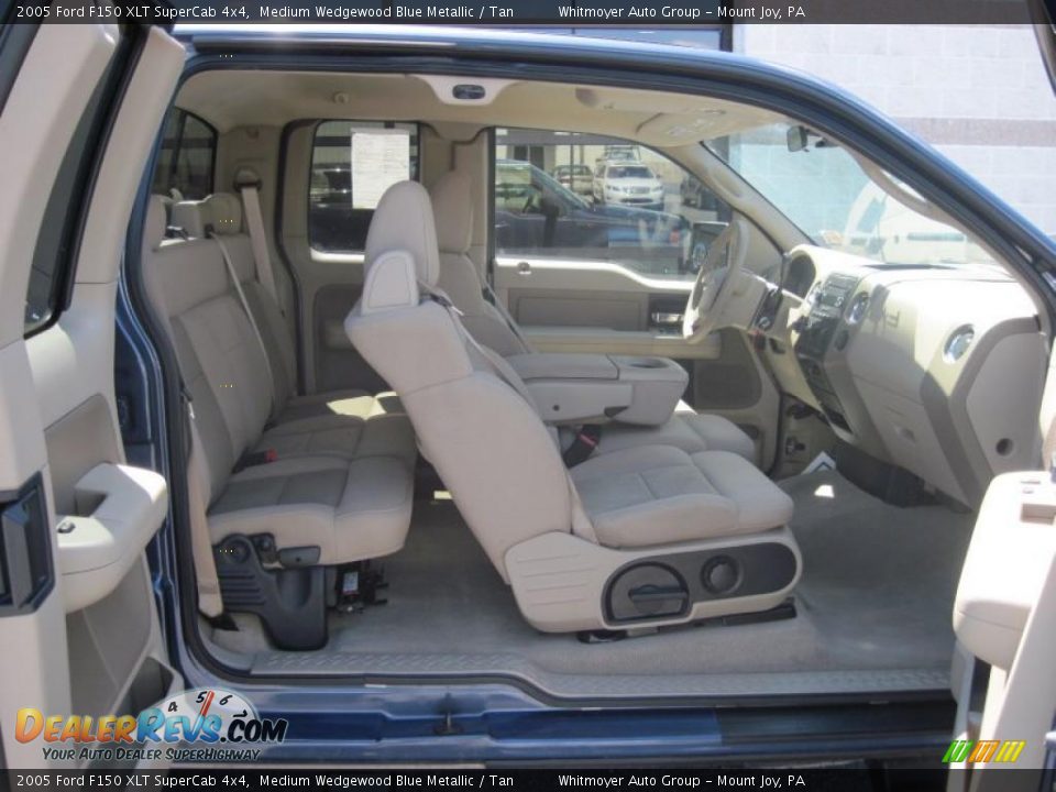 2005 Ford F150 XLT SuperCab 4x4 Medium Wedgewood Blue Metallic / Tan Photo #6