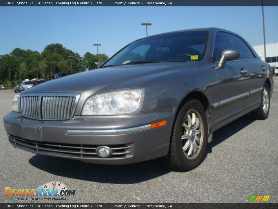2004 Hyundai XG350 Sedan Evening Fog Metallic / Black Photo #1