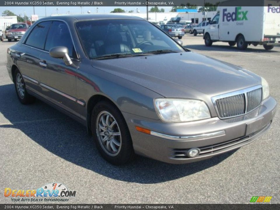 2004 Hyundai XG350 Sedan Evening Fog Metallic / Black Photo #7