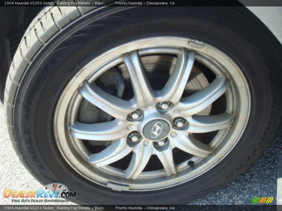 2004 Hyundai XG350 Sedan Evening Fog Metallic / Black Photo #15