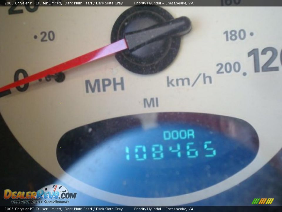 2005 Chrysler PT Cruiser Limited Dark Plum Pearl / Dark Slate Gray Photo #15