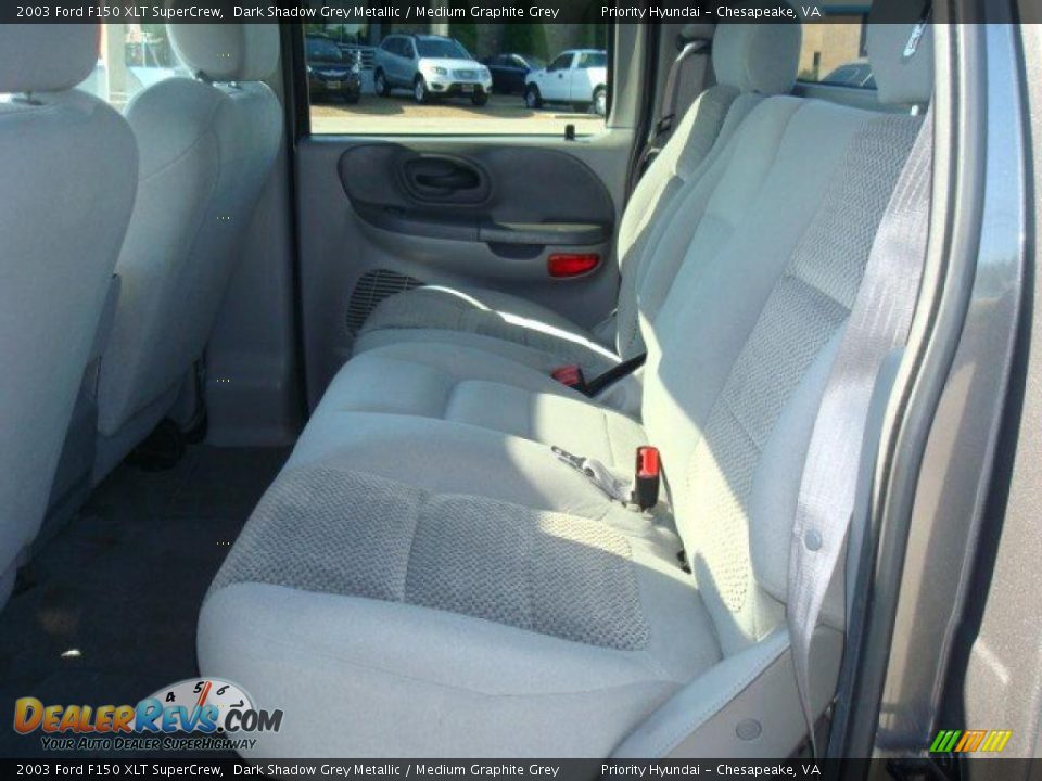 2003 Ford F150 XLT SuperCrew Dark Shadow Grey Metallic / Medium Graphite Grey Photo #11