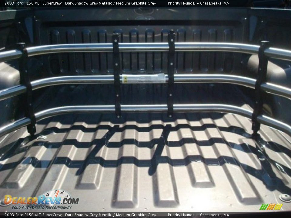 2003 Ford F150 XLT SuperCrew Dark Shadow Grey Metallic / Medium Graphite Grey Photo #15