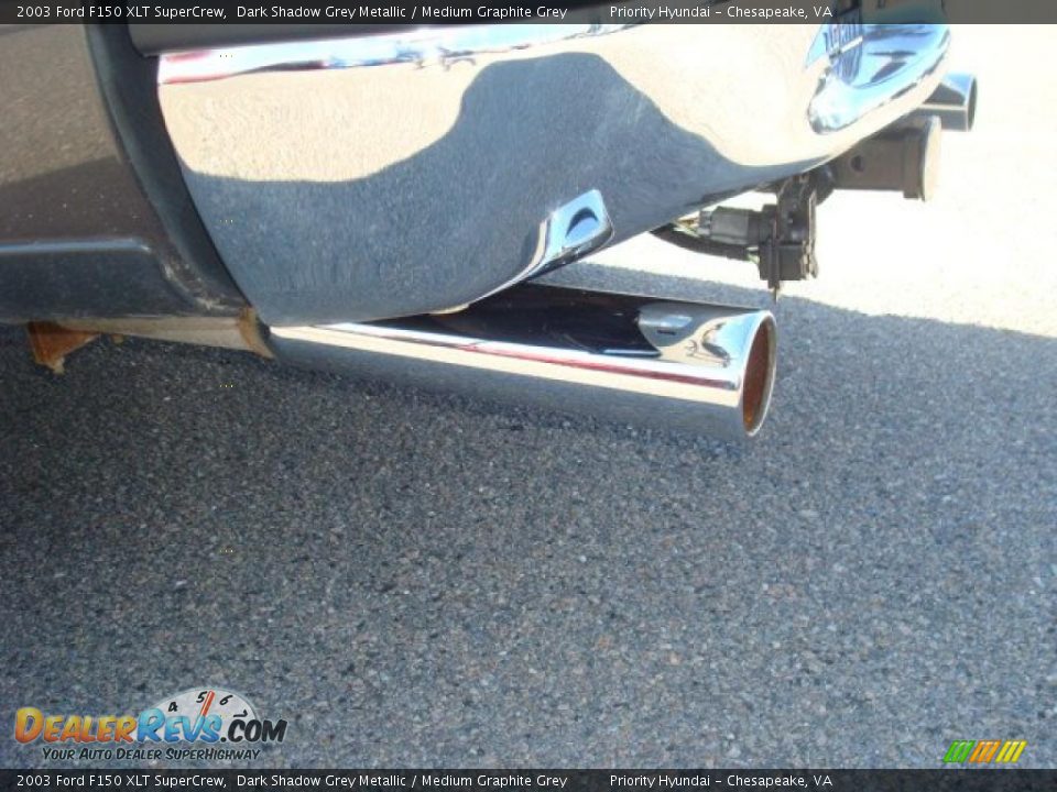 2003 Ford F150 XLT SuperCrew Dark Shadow Grey Metallic / Medium Graphite Grey Photo #16