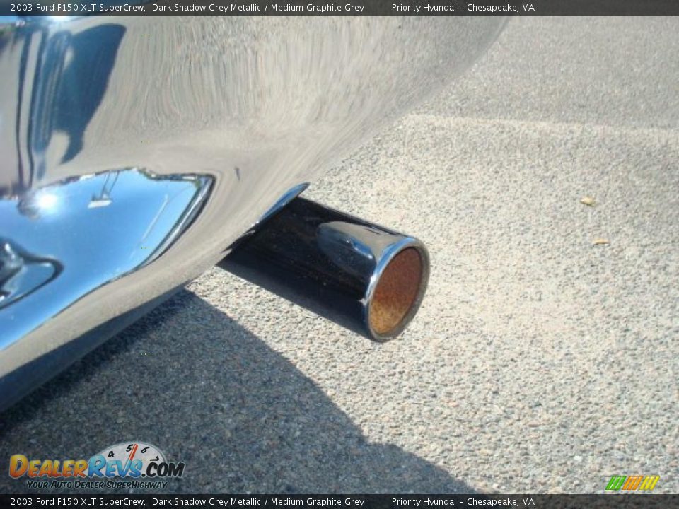 2003 Ford F150 XLT SuperCrew Dark Shadow Grey Metallic / Medium Graphite Grey Photo #17