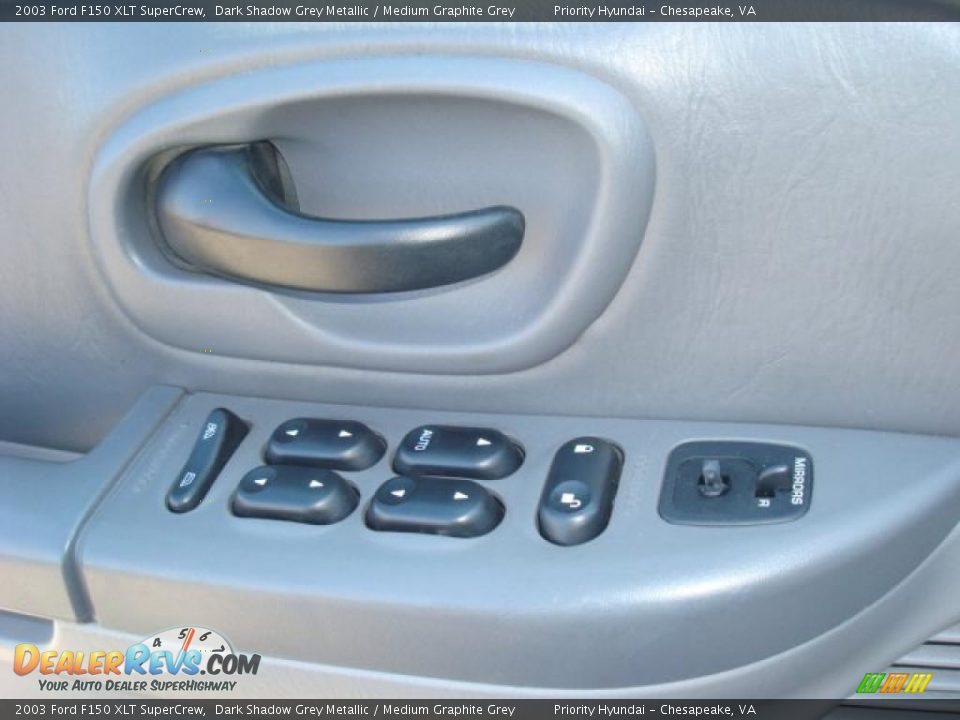 2003 Ford F150 XLT SuperCrew Dark Shadow Grey Metallic / Medium Graphite Grey Photo #18