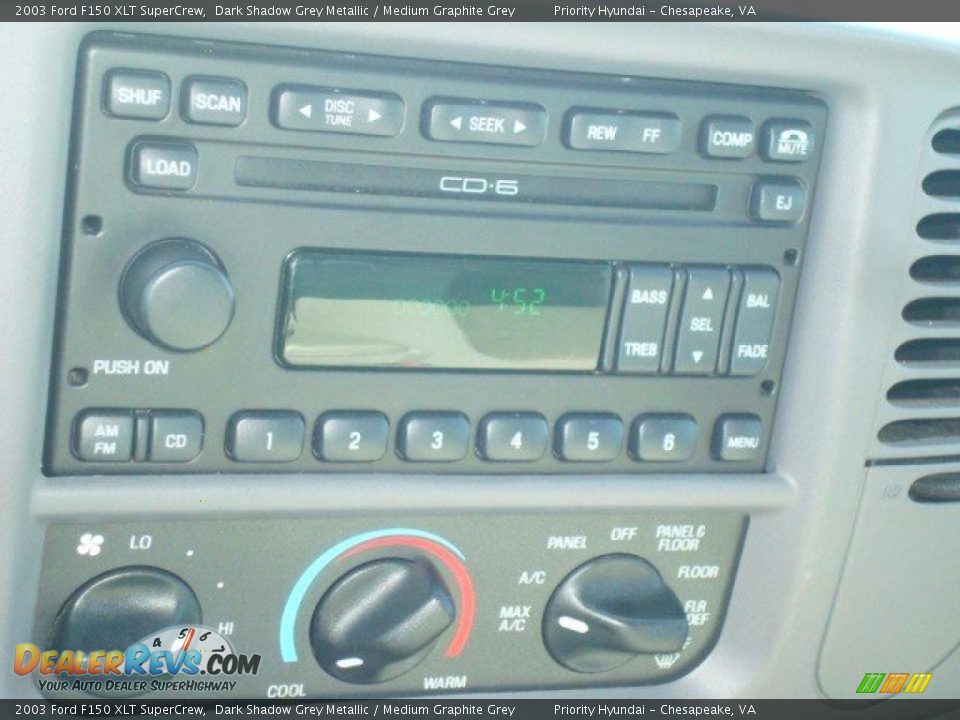 2003 Ford F150 XLT SuperCrew Dark Shadow Grey Metallic / Medium Graphite Grey Photo #19