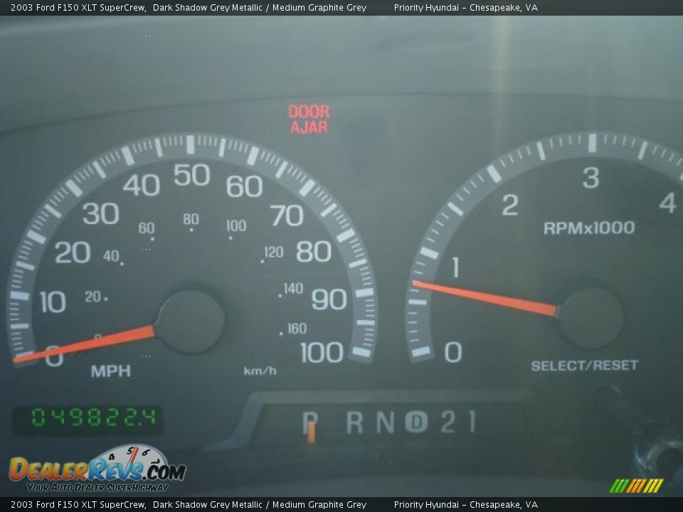 2003 Ford F150 XLT SuperCrew Dark Shadow Grey Metallic / Medium Graphite Grey Photo #21