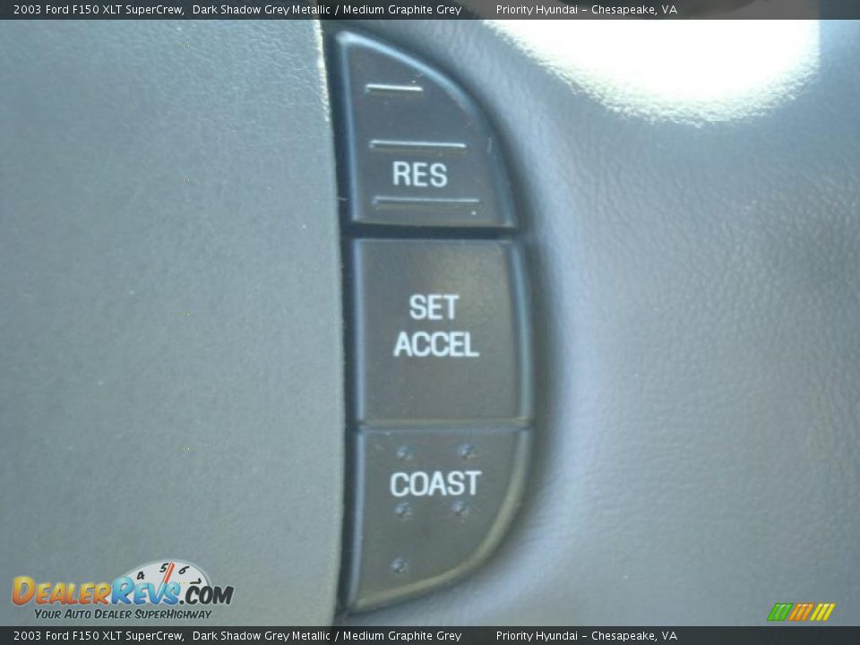 2003 Ford F150 XLT SuperCrew Dark Shadow Grey Metallic / Medium Graphite Grey Photo #22