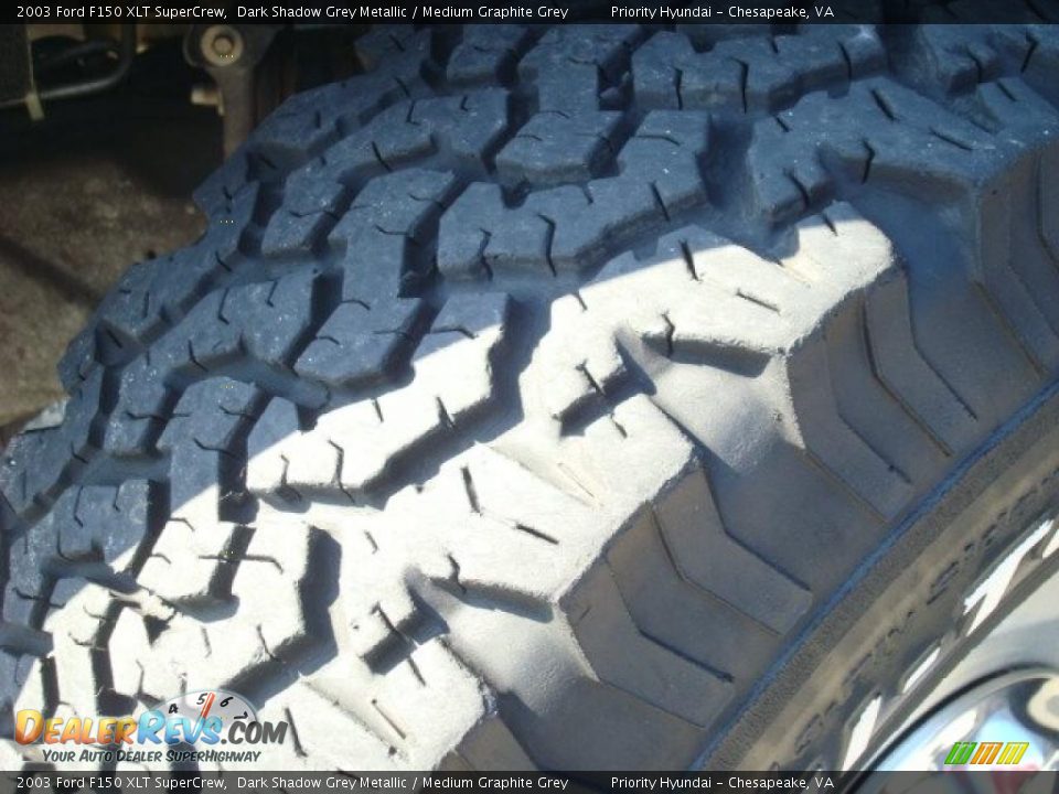2003 Ford F150 XLT SuperCrew Dark Shadow Grey Metallic / Medium Graphite Grey Photo #25