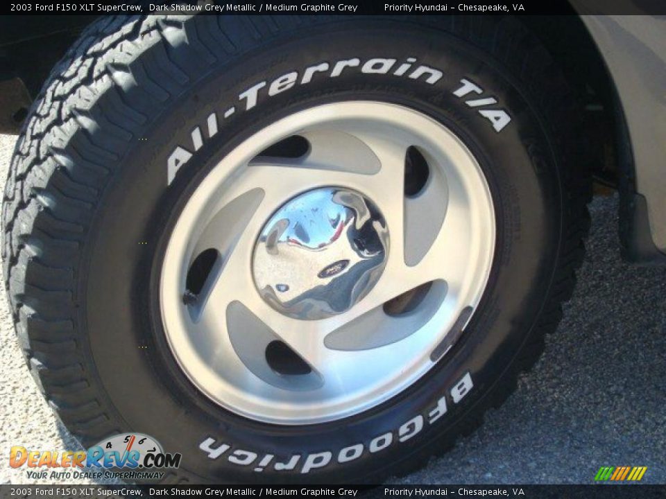 2003 Ford F150 XLT SuperCrew Dark Shadow Grey Metallic / Medium Graphite Grey Photo #26