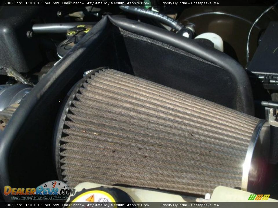 2003 Ford F150 XLT SuperCrew Dark Shadow Grey Metallic / Medium Graphite Grey Photo #29