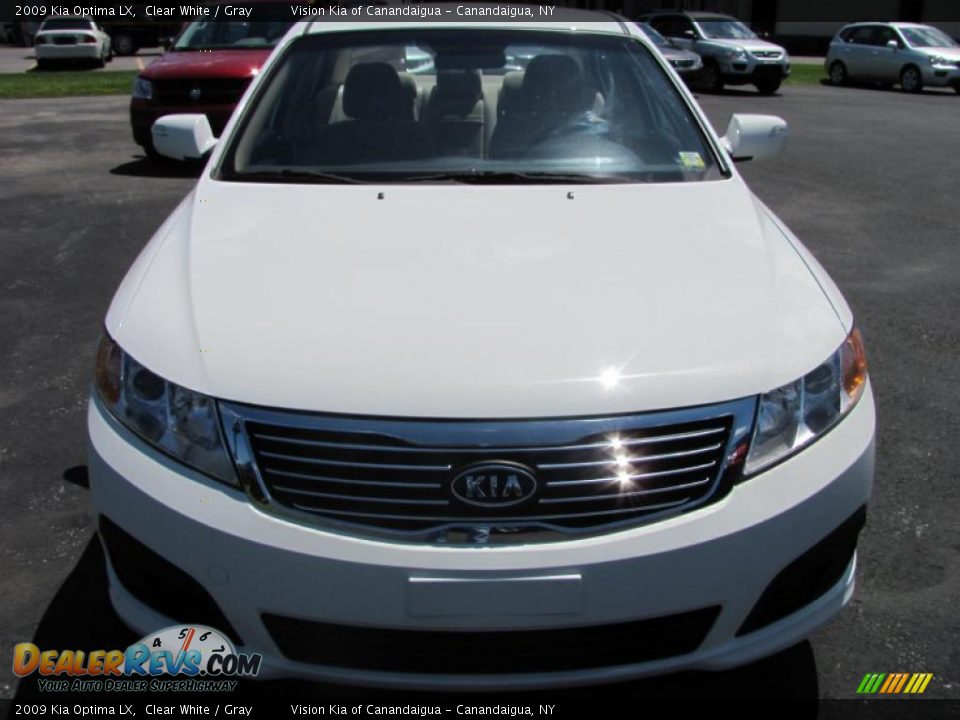 2009 Kia Optima LX Clear White / Gray Photo #1