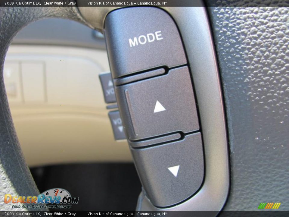 2009 Kia Optima LX Clear White / Gray Photo #5