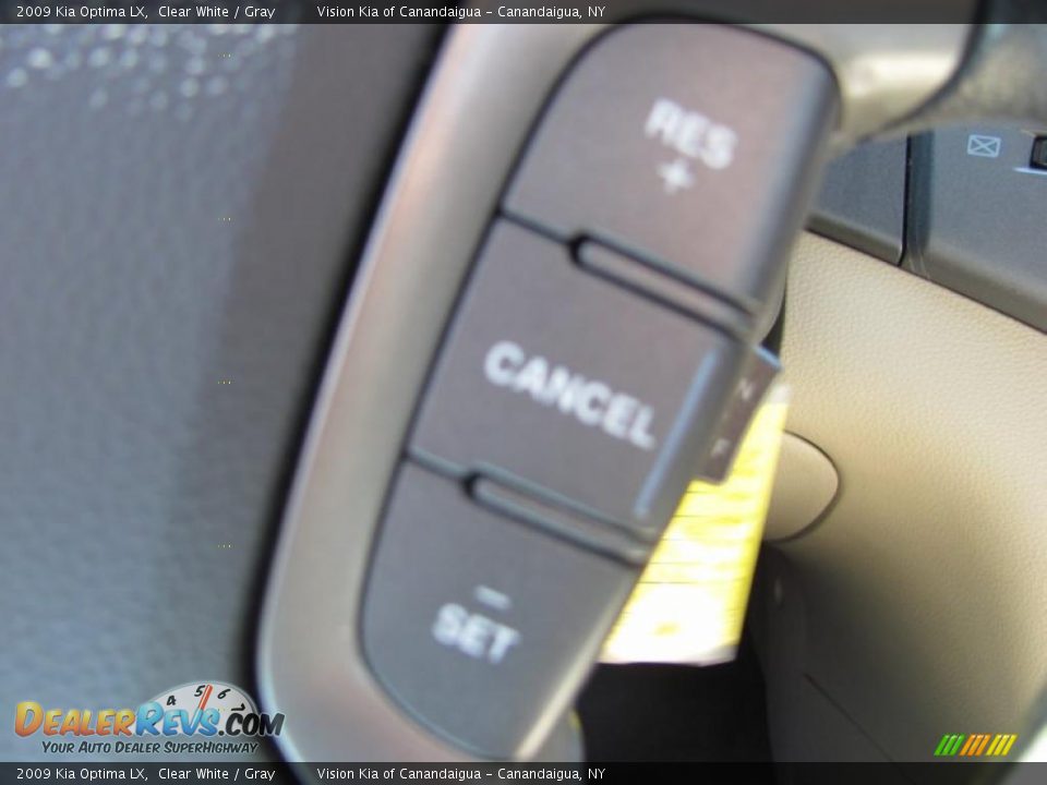 2009 Kia Optima LX Clear White / Gray Photo #6