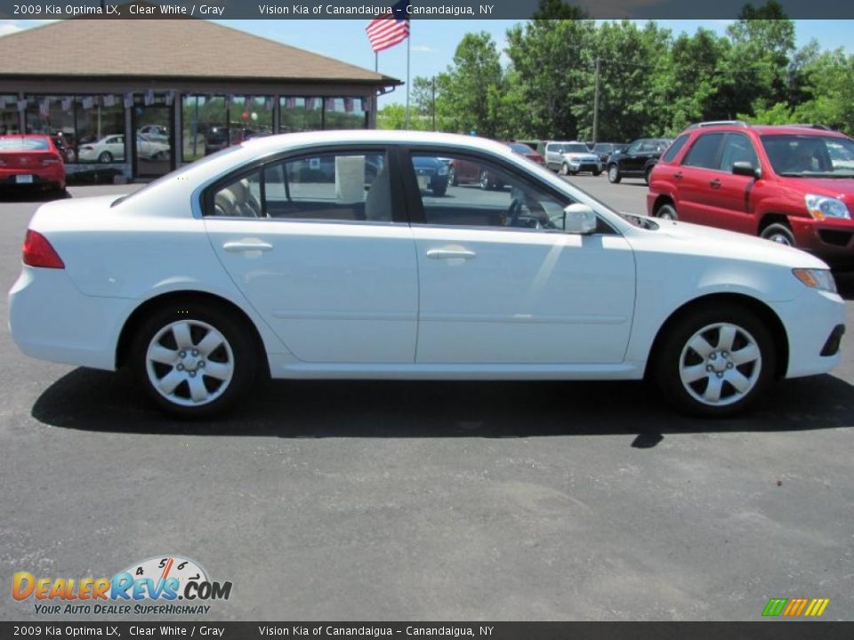 2009 Kia Optima LX Clear White / Gray Photo #7