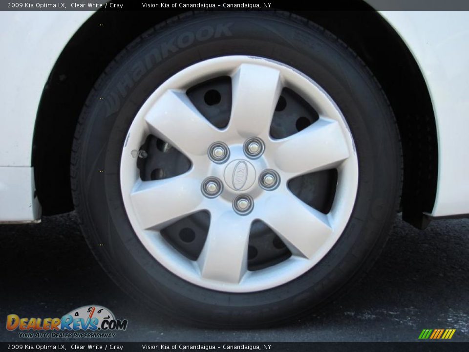 2009 Kia Optima LX Clear White / Gray Photo #10