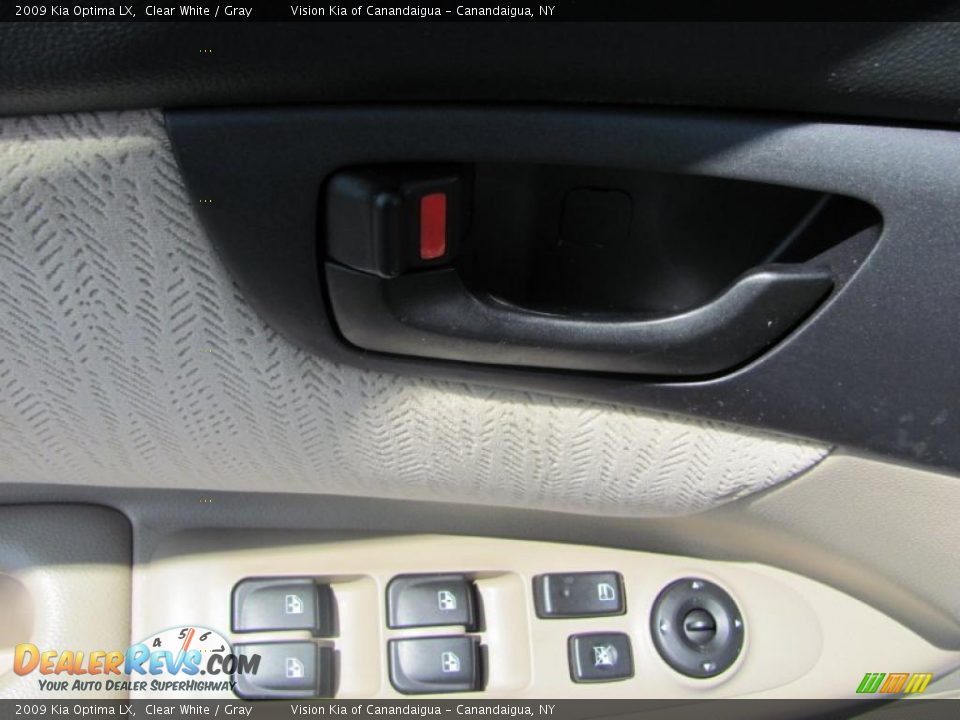 2009 Kia Optima LX Clear White / Gray Photo #11