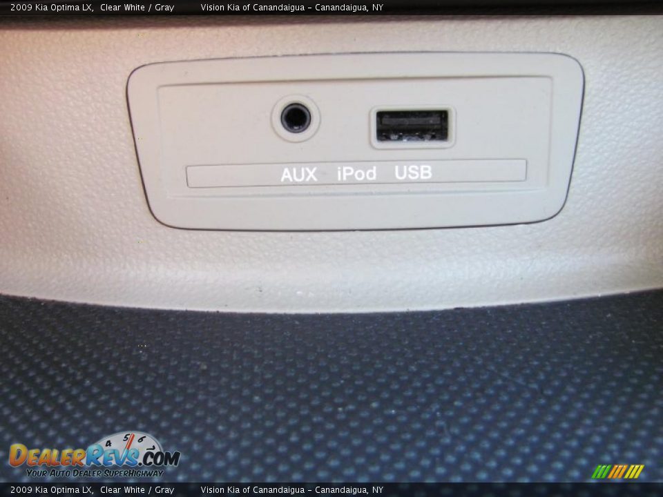 2009 Kia Optima LX Clear White / Gray Photo #13