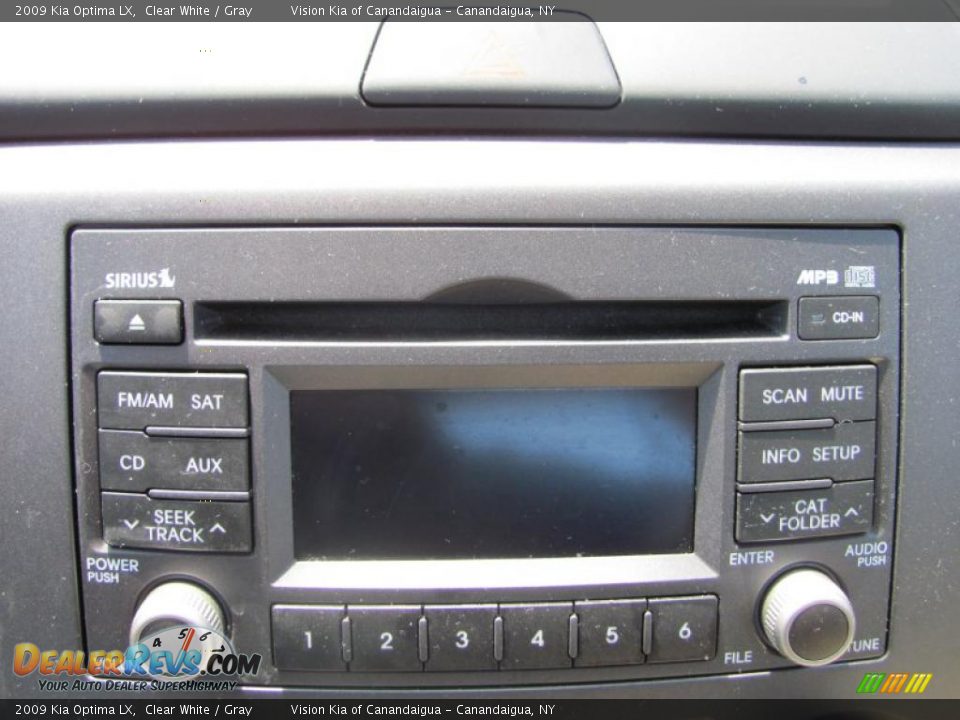 2009 Kia Optima LX Clear White / Gray Photo #14