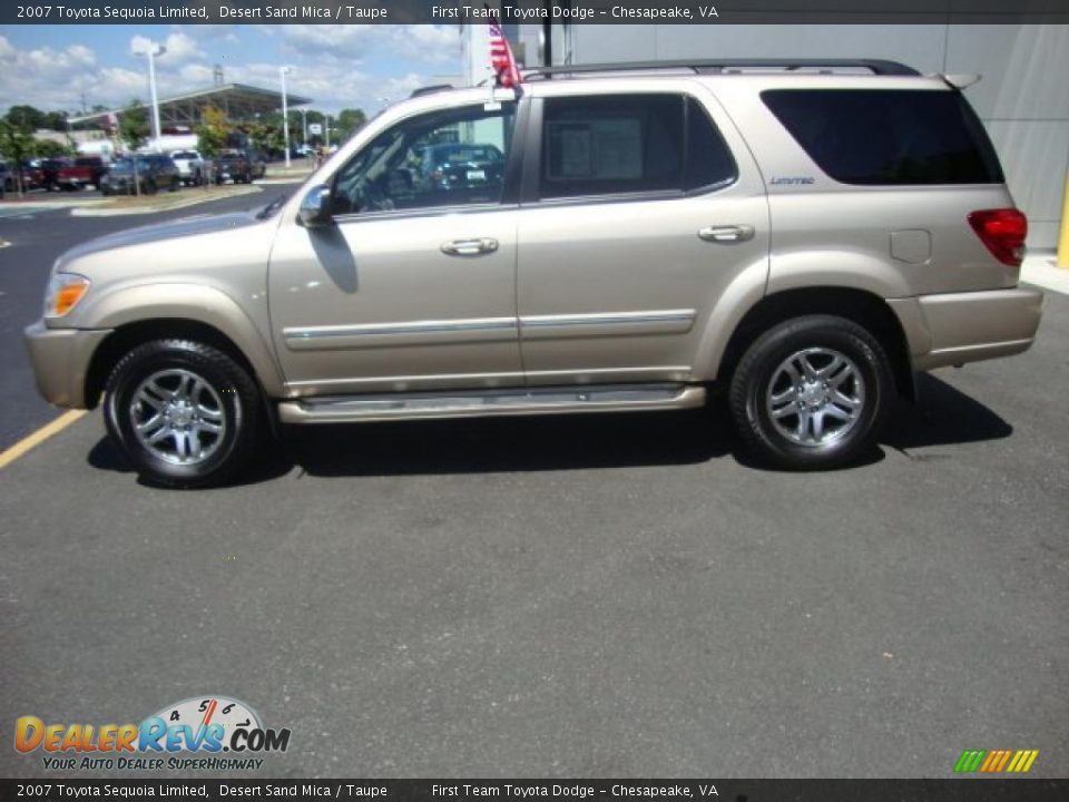 2007 Toyota Sequoia Limited Desert Sand Mica / Taupe Photo #2