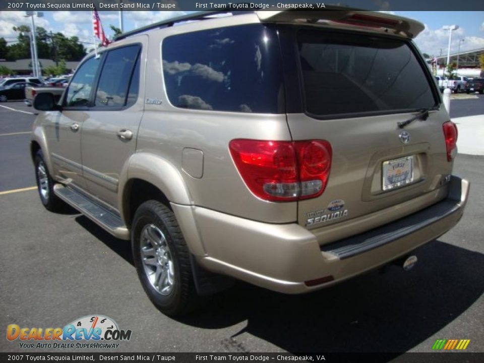 2007 Toyota Sequoia Limited Desert Sand Mica / Taupe Photo #3
