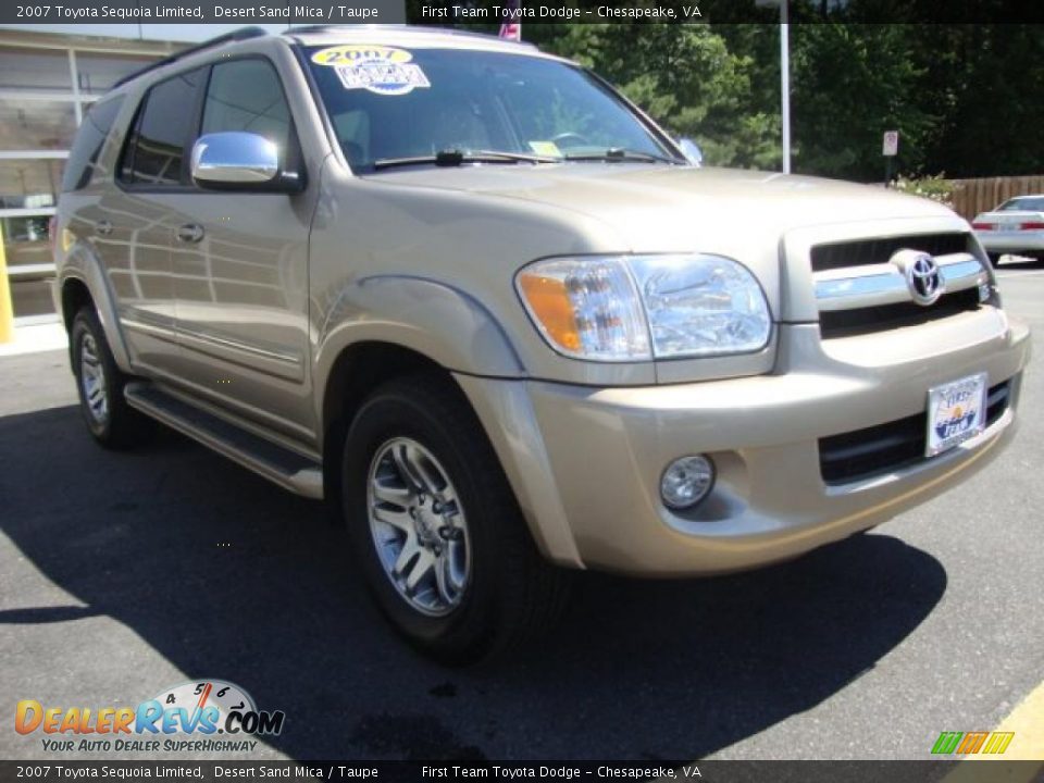 2007 Toyota Sequoia Limited Desert Sand Mica / Taupe Photo #7