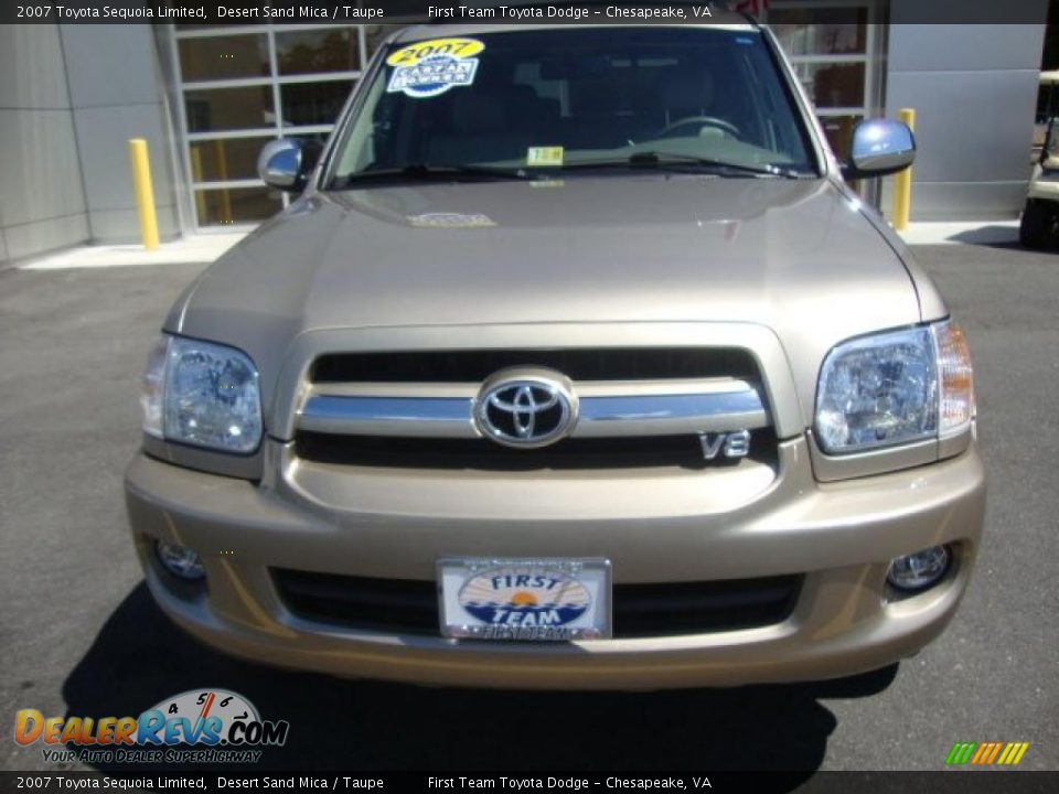 2007 Toyota Sequoia Limited Desert Sand Mica / Taupe Photo #8