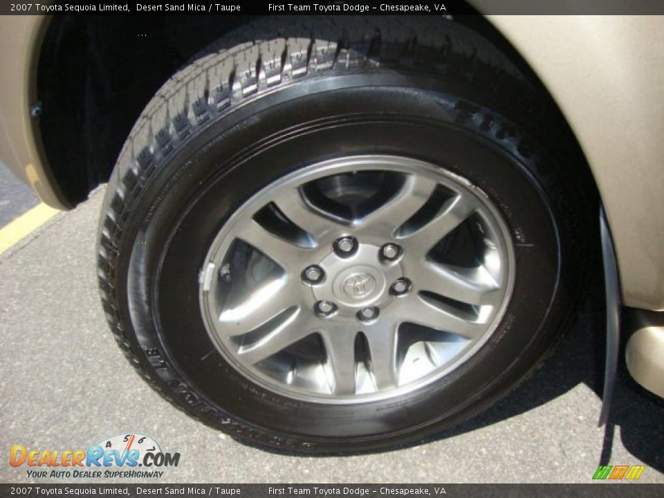 2007 Toyota Sequoia Limited Desert Sand Mica / Taupe Photo #22