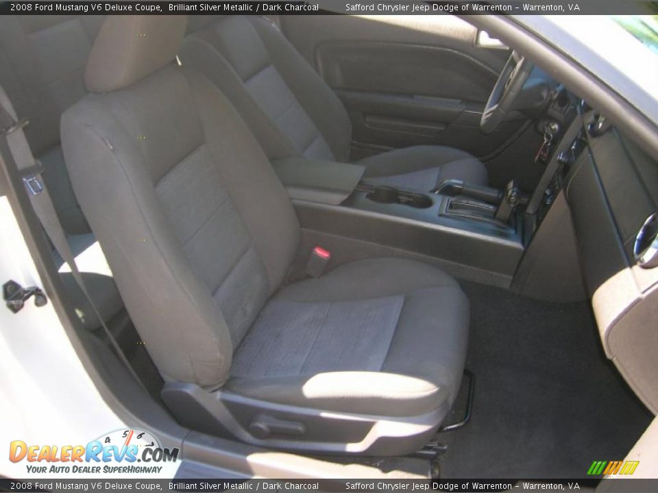 2008 Ford Mustang V6 Deluxe Coupe Brilliant Silver Metallic / Dark Charcoal Photo #3