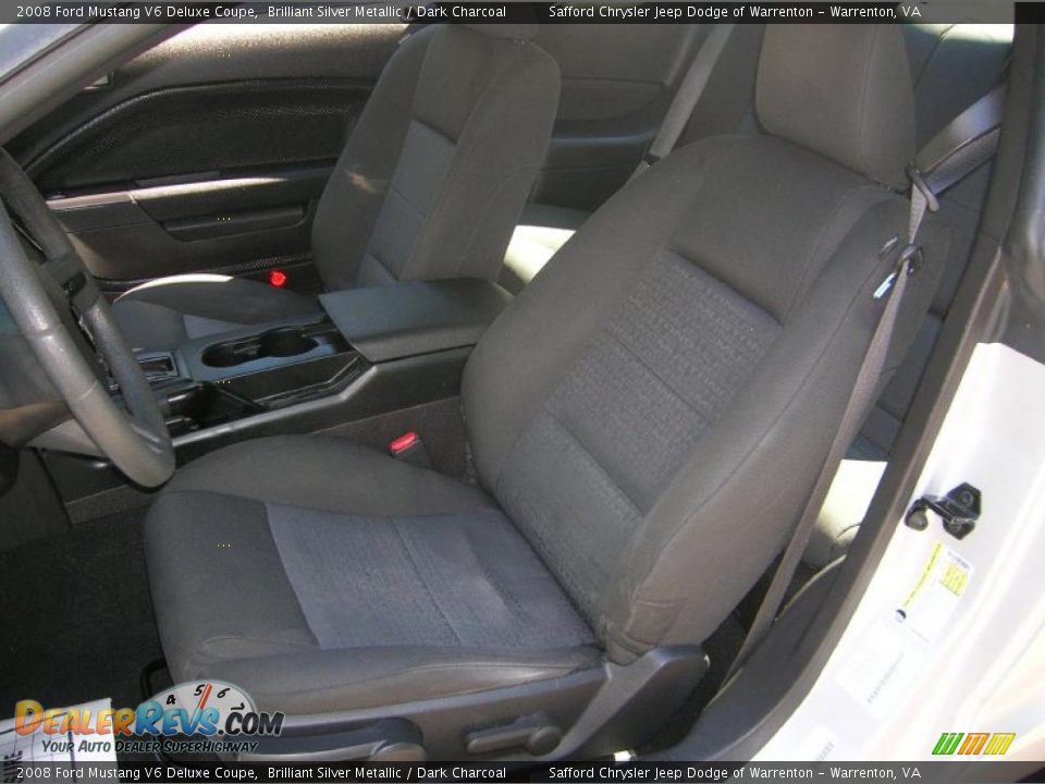 2008 Ford Mustang V6 Deluxe Coupe Brilliant Silver Metallic / Dark Charcoal Photo #8