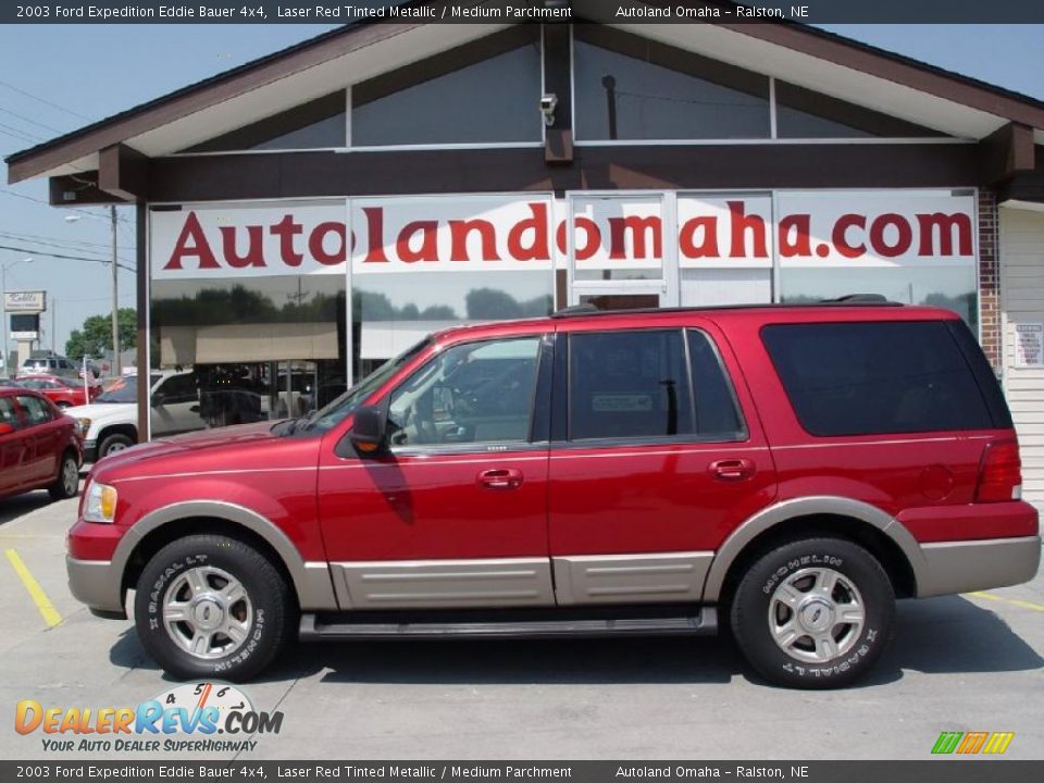 2003 Ford Expedition Eddie Bauer 4x4 Laser Red Tinted Metallic / Medium Parchment Photo #1