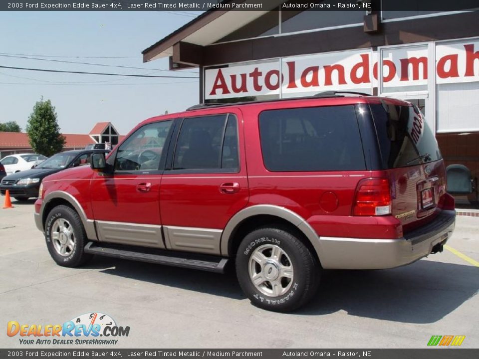 2003 Ford Expedition Eddie Bauer 4x4 Laser Red Tinted Metallic / Medium Parchment Photo #4