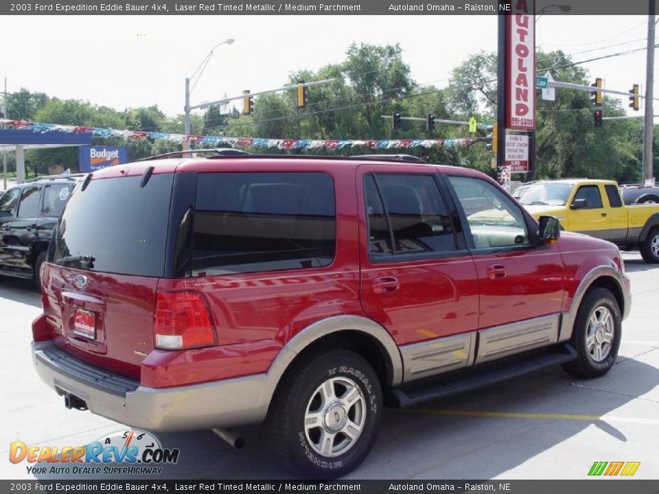 2003 Ford Expedition Eddie Bauer 4x4 Laser Red Tinted Metallic / Medium Parchment Photo #5