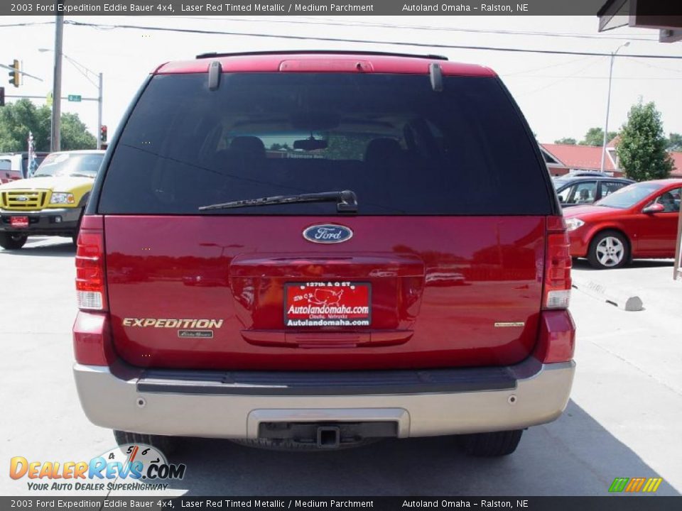 2003 Ford Expedition Eddie Bauer 4x4 Laser Red Tinted Metallic / Medium Parchment Photo #6