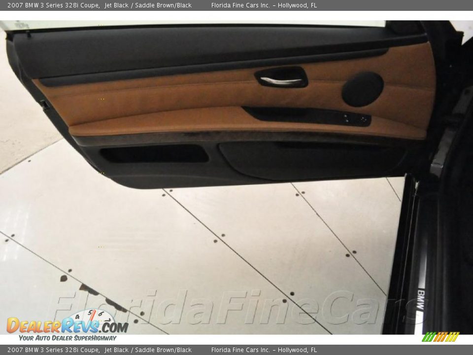 2007 BMW 3 Series 328i Coupe Jet Black / Saddle Brown/Black Photo #11