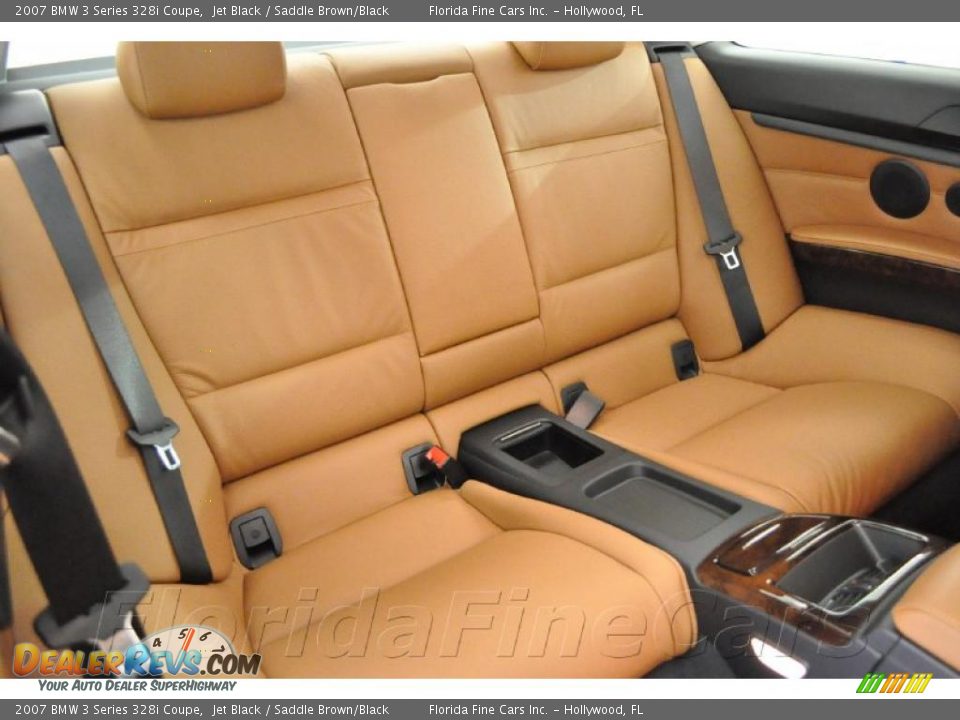2007 BMW 3 Series 328i Coupe Jet Black / Saddle Brown/Black Photo #14