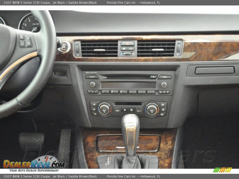 2007 BMW 3 Series 328i Coupe Jet Black / Saddle Brown/Black Photo #17
