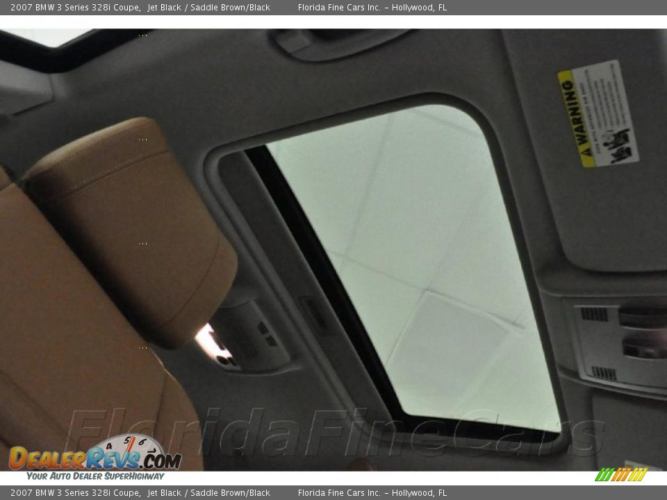 2007 BMW 3 Series 328i Coupe Jet Black / Saddle Brown/Black Photo #18