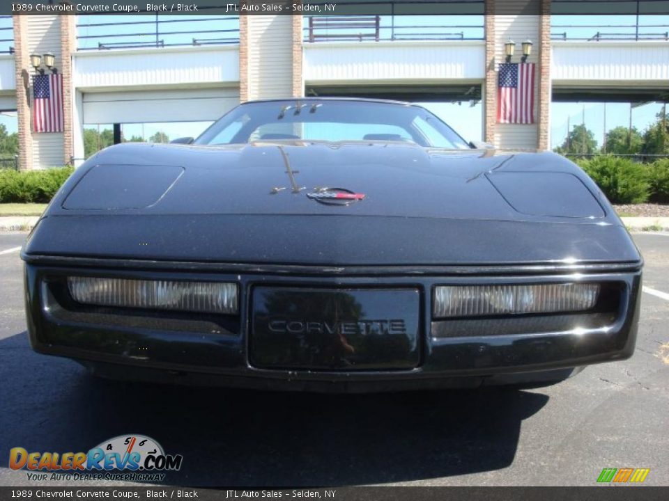 1989 Chevrolet Corvette Coupe Black / Black Photo #2