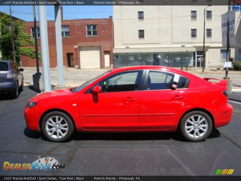 2007 Mazda MAZDA3 i Sport Sedan True Red / Black Photo #2