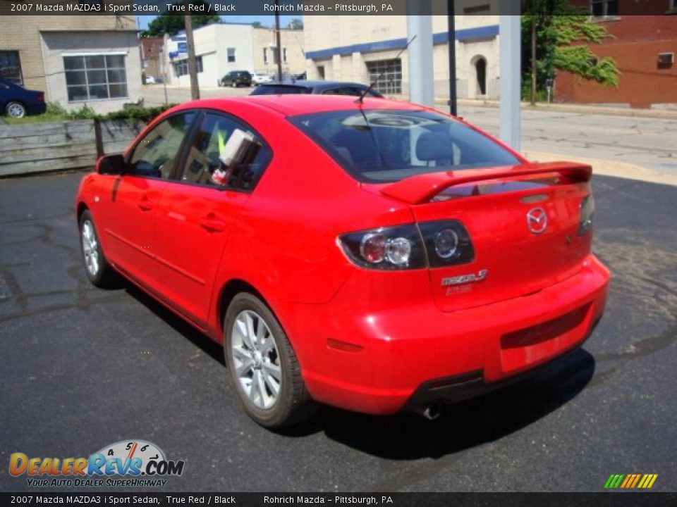 2007 Mazda MAZDA3 i Sport Sedan True Red / Black Photo #3