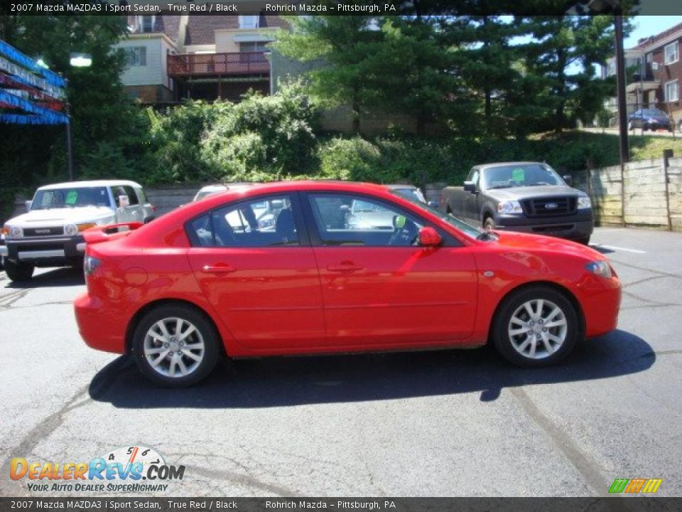 2007 Mazda MAZDA3 i Sport Sedan True Red / Black Photo #6